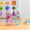 Zak Designs Bluey Kids Water Bottle Durable Plastic Spout Cover and Built-in Carrying Loop, Leak-Proof Water Design for Travel, (16oz, 2pc Set), 2pk(Disney Princess (Ariel  Cinderella  Jasmine  Moana  Rapunzel  Tiana))