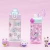 Zak Designs Bluey Kids Water Bottle Durable Plastic Spout Cover and Built-in Carrying Loop, Leak-Proof Water Design for Travel, (16oz, 2pc Set), 2pk(Gabby’s Dollhouse (The Gabby Cats))