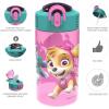 Zak Designs Bluey Kids Water Bottle Durable Plastic Spout Cover and Built-in Carrying Loop, Leak-Proof Water Design for Travel, (16oz, 2pc Set), 2pk(Paw Patrol Skye Bottle 2pk)
