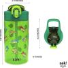 Zak Designs Bluey Kids Water Bottle Durable Plastic Spout Cover and Built-in Carrying Loop, Leak-Proof Water Design for Travel, (16oz, 2pc Set), 2pk(Teenage Mutant Ninja Turtles)