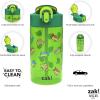 Zak Designs Bluey Kids Water Bottle Durable Plastic Spout Cover and Built-in Carrying Loop, Leak-Proof Water Design for Travel, (16oz, 2pc Set), 2pk(Teenage Mutant Ninja Turtles)