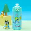 Zak Designs Bluey Sage Kids Water Bottle For School or Travel, 14oz Stainless Steel Water Bottle With Straw, Handle, and Leak-Proof, Pop-Up Spout Cover (Bluey & Bingo)(Bluey & Bingo)