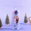 Zak Designs Bluey Sage Kids Water Bottle For School or Travel, 14oz Stainless Steel Water Bottle With Straw, Handle, and Leak-Proof, Pop-Up Spout Cover (Bluey & Bingo)(Disney Frozen)