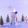 Zak Designs Bluey Sage Kids Water Bottle For School or Travel, 14oz Stainless Steel Water Bottle With Straw, Handle, and Leak-Proof, Pop-Up Spout Cover (Bluey & Bingo)(Disney Frozen)