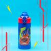 Zak Designs Bluey Sage Kids Water Bottle For School or Travel, 14oz Stainless Steel Water Bottle With Straw, Handle, and Leak-Proof, Pop-Up Spout Cover (Bluey & Bingo)(Disney Pixar Cars)