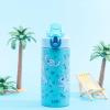 Zak Designs Bluey Sage Kids Water Bottle For School or Travel, 14oz Stainless Steel Water Bottle With Straw, Handle, and Leak-Proof, Pop-Up Spout Cover (Bluey & Bingo)(Stitch)