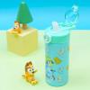 Zak Designs Bluey Sage Kids Water Bottle For School or Travel, 14oz Stainless Steel Water Bottle With Straw, Handle, and Leak-Proof, Pop-Up Spout Cover (Bluey & Bingo)(Bluey & Bingo)