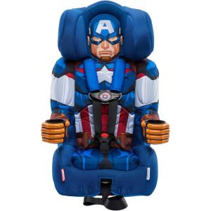 KidsEmbrace 2-in-1 Car Seat | Forward-Facing Harness (26.5–65 lbs) & Booster Mode (40–100 lbs) | Latch | Premium Fit with Multi-Position Headrest, Harness & Recline(Captain America)