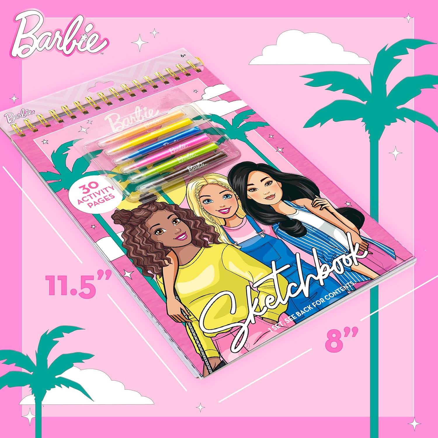 imageBluey Sketchbook 20Page Coloring Book with Bluey Stickers amp Glitter Pen Fun Art Supplies for Kids Great Kids GiftsBarbie