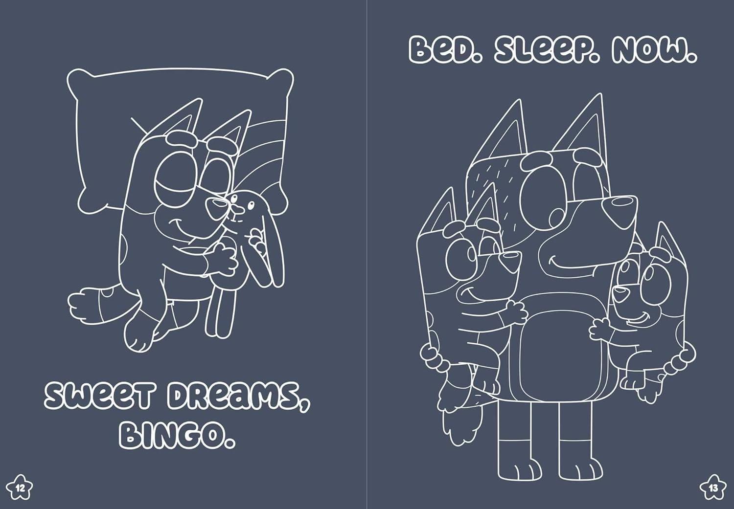 imageBluey Sweet Dreams Bluey Color amp Activity with Crayons