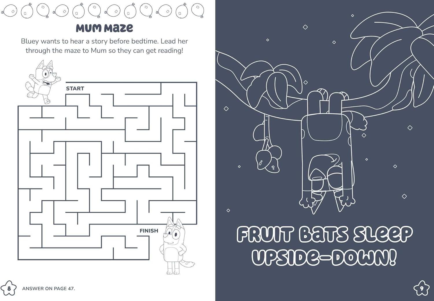 imageBluey Sweet Dreams Bluey Color amp Activity with Crayons
