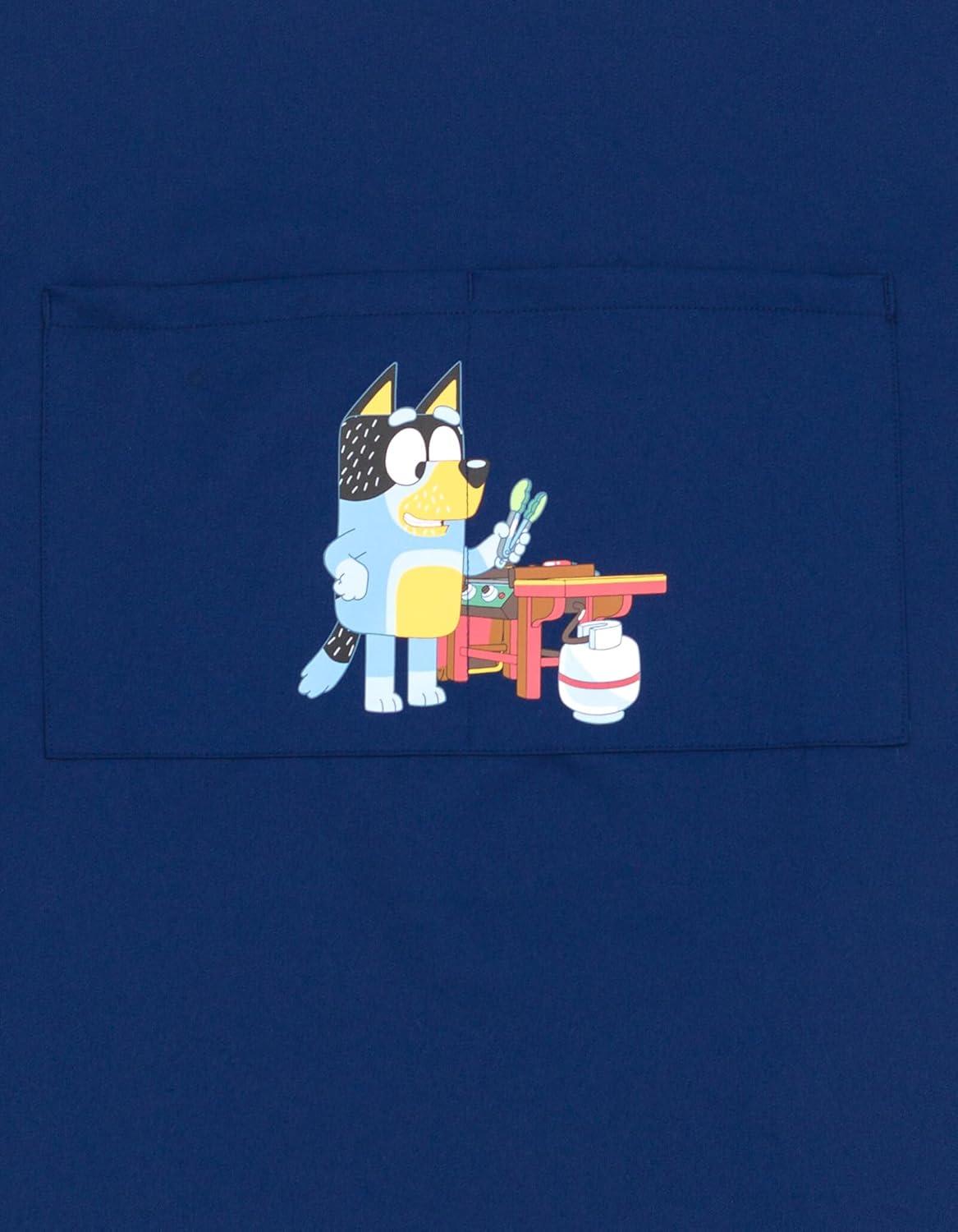 imageBluey Twill Apron and Chef Hat Cooking Set Kid and Adult SizesNavy Bandit