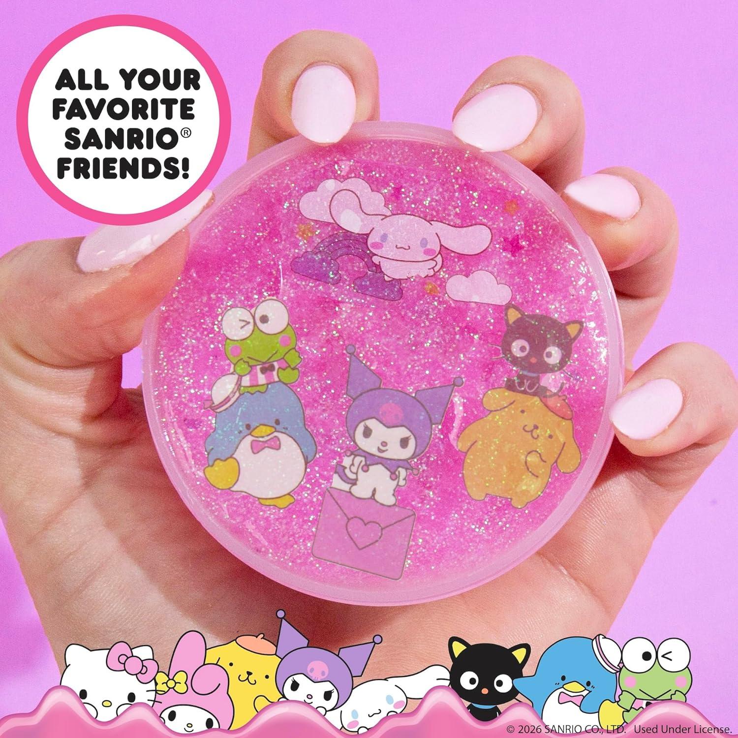 imageSLIMYGLOOP Tattoozee Bluey Tattoo Transfer Slime Kit Sensory Play for Kids Ages 6 Cotton Candy Scented Glitter TextureHello Kitty