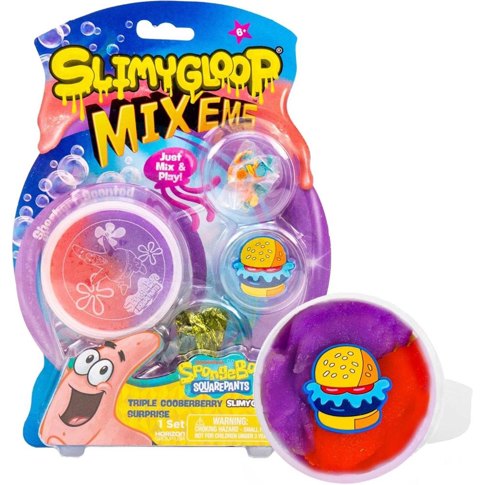 imageBluey SLIMYGLOOP MixEMS Muffin Cloud Slime MarshmallowScented Includes Glitter Foam Balls amp Collectible Muffin CharmSpongeBob Patrick