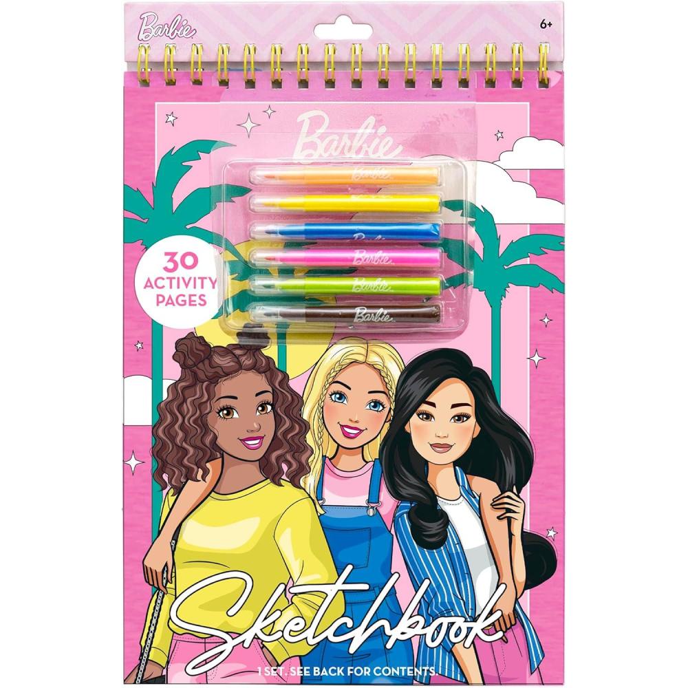 imageBluey Sketchbook 20Page Coloring Book with Bluey Stickers amp Glitter Pen Fun Art Supplies for Kids Great Kids GiftsBarbie
