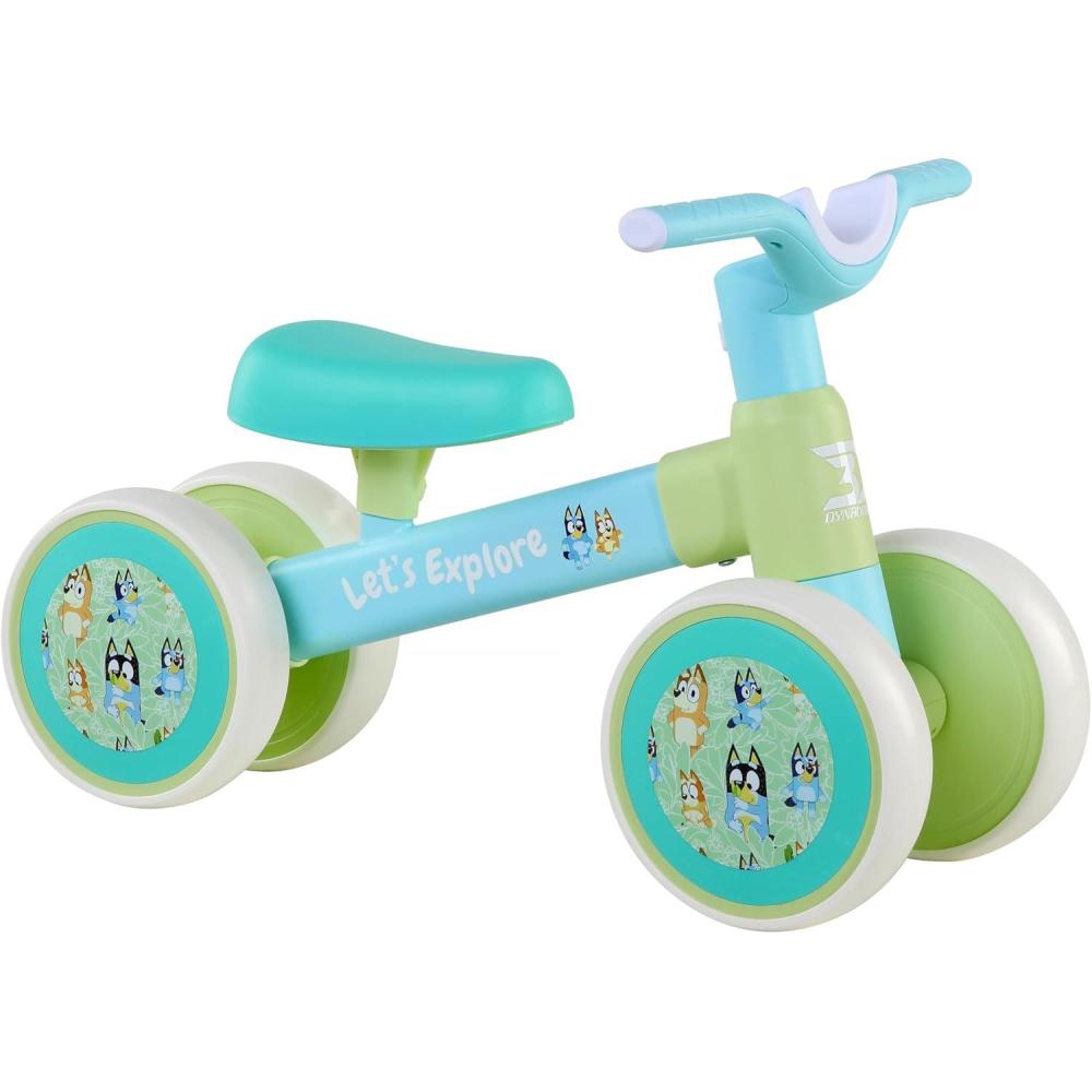 imageDynacraft Bluey Riding Toys for Toddlers  3in1 Push Trike amp 4Wheel Balance BikeLight Blue