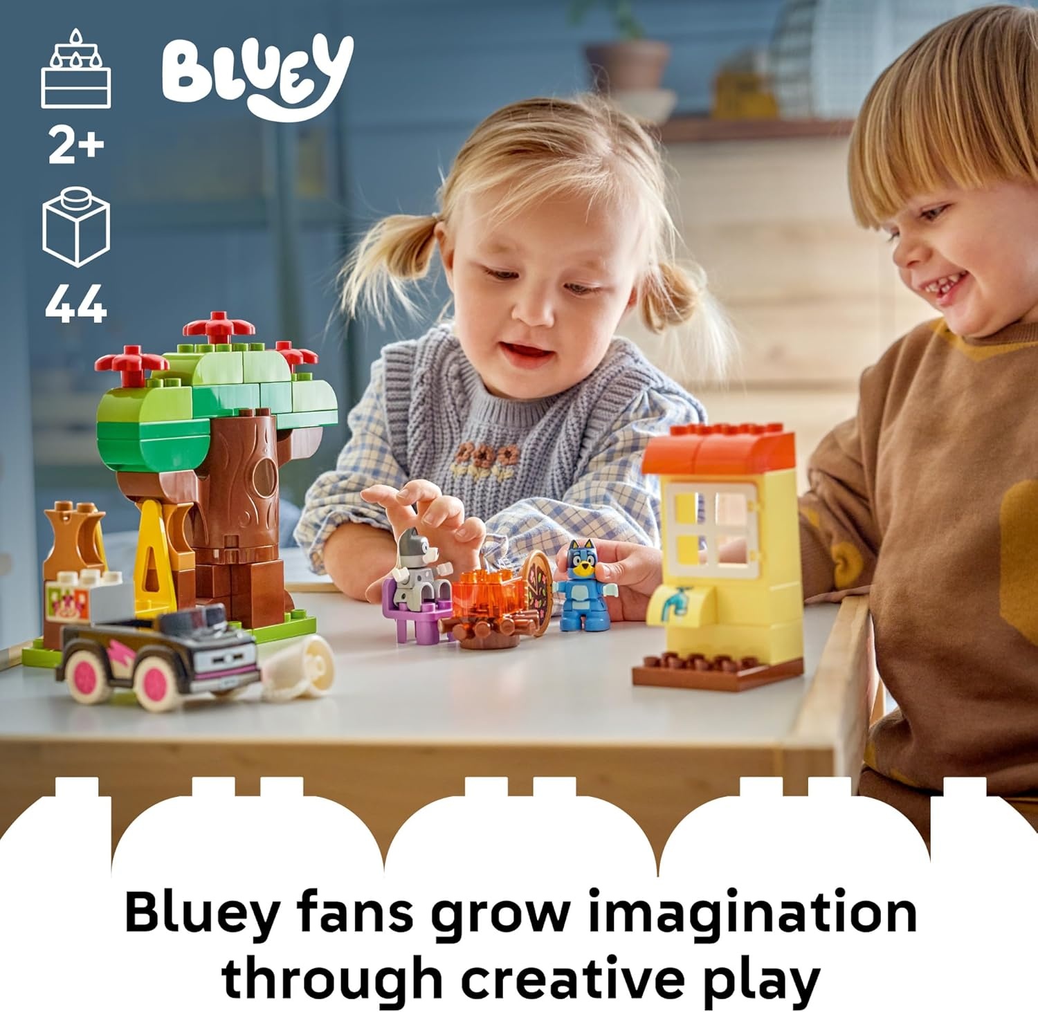 image:imageLEGO DUPLO Bluey Pizza Girls with Muffin and Bluey Learning and Building Toy for Toddlers Ages 2 Bluey Playset with 2 Toy Figures for Boys amp Girls Gift Idea for Birthdays 10469