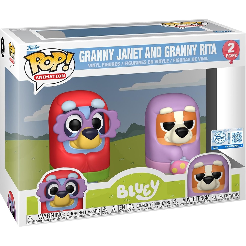 image:imageFunko Pop Animation Bluey  Granny Janet and Granny Rita 2Pack  Amazon Exclusive  Collectable Vinyl Figure  Gift Idea  Official Merchandise  Toys for Kids amp Adults  for Collectors amp Display