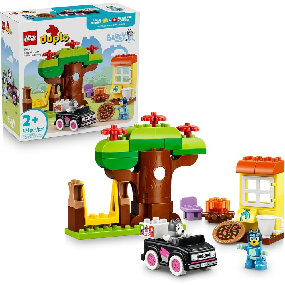 image:imageLEGO DUPLO Bluey Pizza Girls with Muffin and Bluey Learning and Building Toy for Toddlers Ages 2 Bluey Playset with 2 Toy Figures for Boys amp Girls Gift Idea for Birthdays 10469