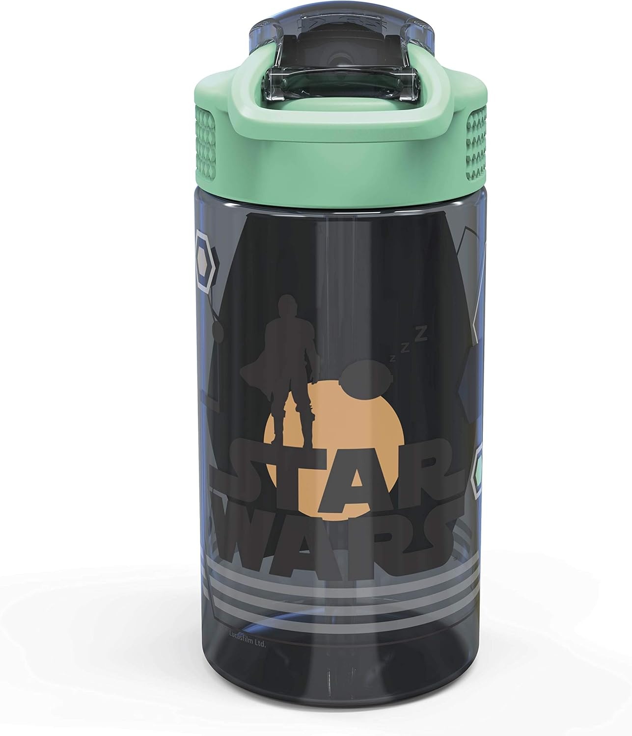 image:imageZak Designs Bluey Sage Kids Water Bottle For School or Travel 16oz Durable Plastic Water Bottle With Straw Handle and LeakProof PopUp Spout Cover 2Pack Set Bluey amp BingoBaby Yoda Bottle 2pk