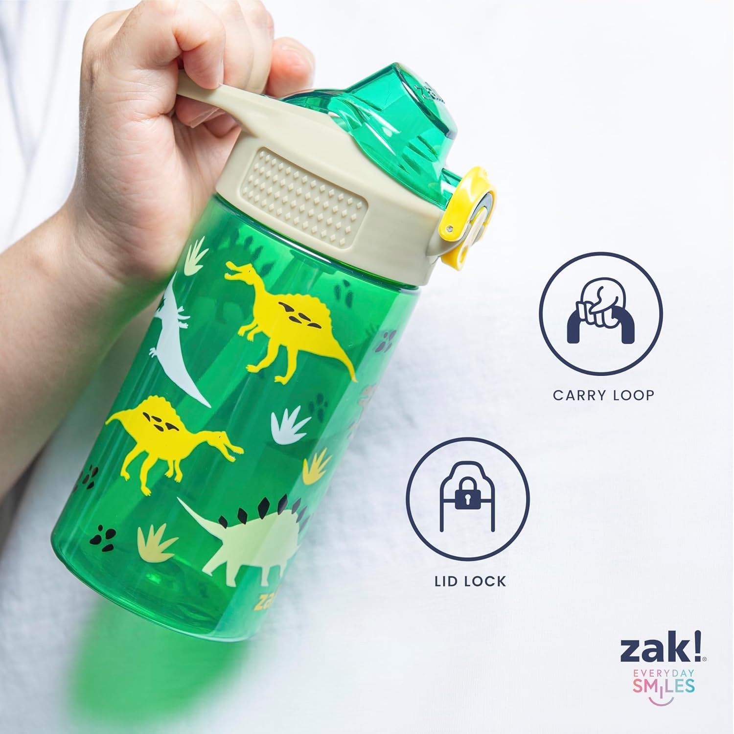 image:imageZak Designs Bluey Sage Kids Water Bottle For School or Travel 16oz Durable Plastic Water Bottle With Straw Handle and LeakProof PopUp Spout Cover 2Pack Set Bluey amp BingoConstruction and Rescue