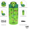 Zak Designs Bluey Sage Kids Water Bottle For School or Travel, 16oz Durable Plastic Water Bottle With Straw, Handle, and Leak-Proof, Pop-Up Spout Cover, 2-Pack Set (Bluey & Bingo)(Teenage Mutant Ninja Turtles)