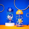 Zak Designs Bluey Sage Kids Water Bottle For School or Travel, 16oz Durable Plastic Water Bottle With Straw, Handle, and Leak-Proof, Pop-Up Spout Cover, 2-Pack Set (Bluey & Bingo)(Sonic  Tails)