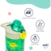 Zak Designs Bluey Sage Kids Water Bottle For School or Travel, 16oz Durable Plastic Water Bottle With Straw, Handle, and Leak-Proof, Pop-Up Spout Cover, 2-Pack Set (Bluey & Bingo)(Elmo & Friends)