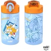 Zak Designs Bluey Sage Kids Water Bottle For School or Travel, 16oz Durable Plastic Water Bottle With Straw, Handle, and Leak-Proof, Pop-Up Spout Cover, 2-Pack Set (Bluey & Bingo)(Sonic  Tails)