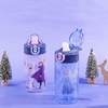 Zak Designs Bluey Sage Kids Water Bottle For School or Travel, 16oz Durable Plastic Water Bottle With Straw, Handle, and Leak-Proof, Pop-Up Spout Cover, 2-Pack Set (Bluey & Bingo)(Disney Frozen (Anna & Elsa))
