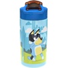 Zak Designs Bluey Sage Kids Water Bottle For School or Travel, 16oz Durable Plastic Water Bottle With Straw, Handle, and Leak-Proof, Pop-Up Spout Cover, 2-Pack Set (Bluey & Bingo)(Bluey Bottle 2pk)
