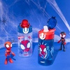 Zak Designs Bluey Sage Kids Water Bottle For School or Travel, 16oz Durable Plastic Water Bottle With Straw, Handle, and Leak-Proof, Pop-Up Spout Cover, 2-Pack Set (Bluey & Bingo)(Spidey and His Amazing Friends)
