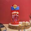 Zak Designs Bluey Sage Kids Water Bottle For School or Travel, 16oz Durable Plastic Water Bottle With Straw, Handle, and Leak-Proof, Pop-Up Spout Cover, 2-Pack Set (Bluey & Bingo)(Spidey and His Amazing Friends 2pk)