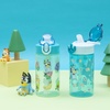 Zak Designs Bluey Sage Kids Water Bottle For School or Travel, 16oz Durable Plastic Water Bottle With Straw, Handle, and Leak-Proof, Pop-Up Spout Cover, 2-Pack Set (Bluey & Bingo)(Bluey & Bingo)