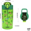 Zak Designs Bluey Sage Kids Water Bottle For School or Travel, 16oz Durable Plastic Water Bottle With Straw, Handle, and Leak-Proof, Pop-Up Spout Cover, 2-Pack Set (Bluey & Bingo)(Teenage Mutant Ninja Turtles)