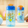 Zak Designs Bluey Sage Kids Water Bottle For School or Travel, 16oz Durable Plastic Water Bottle With Straw, Handle, and Leak-Proof, Pop-Up Spout Cover, 2-Pack Set (Bluey & Bingo)(Blippi 2pk)