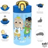 Zak Designs Bluey Sage Kids Water Bottle For School or Travel, 16oz Durable Plastic Water Bottle With Straw, Handle, and Leak-Proof, Pop-Up Spout Cover, 2-Pack Set (Bluey & Bingo)(CoComelon 2pk)