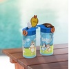 Zak Designs Bluey Sage Kids Water Bottle For School or Travel, 16oz Durable Plastic Water Bottle With Straw, Handle, and Leak-Proof, Pop-Up Spout Cover, 2-Pack Set (Bluey & Bingo)(Bluey Bottle 2pk)