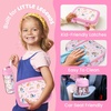 Bentgo + BLUEY 3-Piece Lunchtime Trio Set – Leak-Proof Kids Prints 5-Compartment Bento Lunch Box, Insulated Lightweight Tote Bag, & Durable Bite & Sip Water Bottle Bundle for Age 3+ (Hearts & Crafts)(Hearts & Crafts)