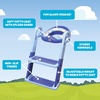 Bluey Step & Sit Potty Trainer; Secure Ladder for Kid-Safe Climbs to Potty; Fun Bluey Images on Cushioned Potty Seat; Adjustable Ladder Height; Removable Seat for Cleaning; Folds for Storage