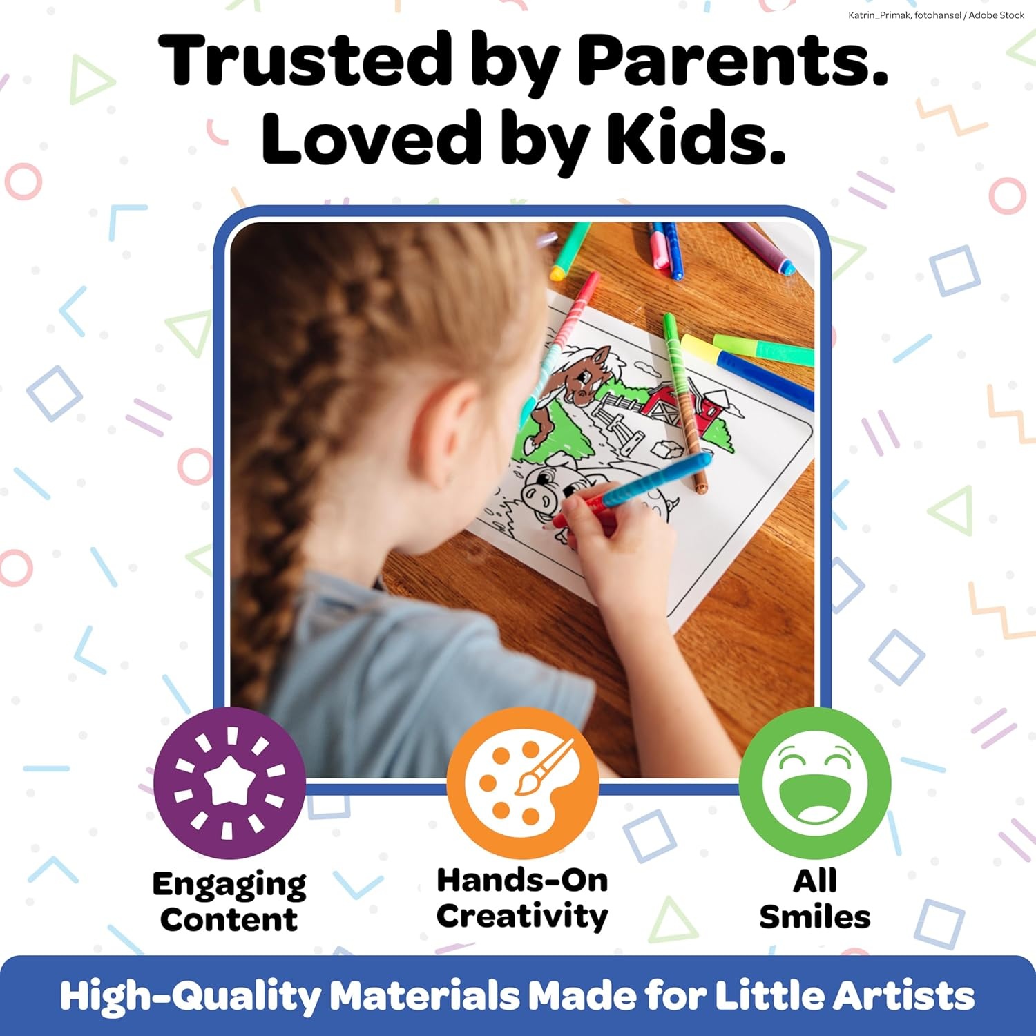 image:imageBluey Imagine Ink Water Surprise Doodle Mat MessFree Reusable Drawing Activity Set Water Pens Stencils Stamps Coloring Book for Kids Ages 3Bluey