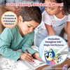 Bluey Coloring Book Bundle for Kids – 4-Pack Activity Set with Jumbo Coloring Book, Crayons, Stamper Markers, Stickers, and Mess-Free Imagine Ink Magic Pictures, Ages 3+