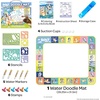 Bluey Imagine Ink Water Surprise Doodle Mat, Mess-Free Reusable Drawing Activity Set, Water Pens, Stencils, Stamps, Coloring Book for Kids Ages 3+(Bluey)