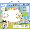 Bluey Imagine Ink Water Surprise Doodle Mat, Mess-Free Reusable Drawing Activity Set, Water Pens, Stencils, Stamps, Coloring Book for Kids Ages 3+(Bluey)