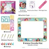 Bluey Imagine Ink Water Surprise Doodle Mat, Mess-Free Reusable Drawing Activity Set, Water Pens, Stencils, Stamps, Coloring Book for Kids Ages 3+(Disney Princess)