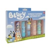 Bluey 5 Piece Flavored Lip Balm Set with Bluey Topper