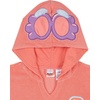Bluey Girls Loop Terry Cloth Hooded Swim Coverup Toddler to Big Kid Sizes (2T – 10-12)(Orange)
