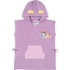 Bluey Girls Loop Terry Cloth Hooded Swim Coverup Toddler to Big Kid Sizes (2T – 10-12)(Lavander)