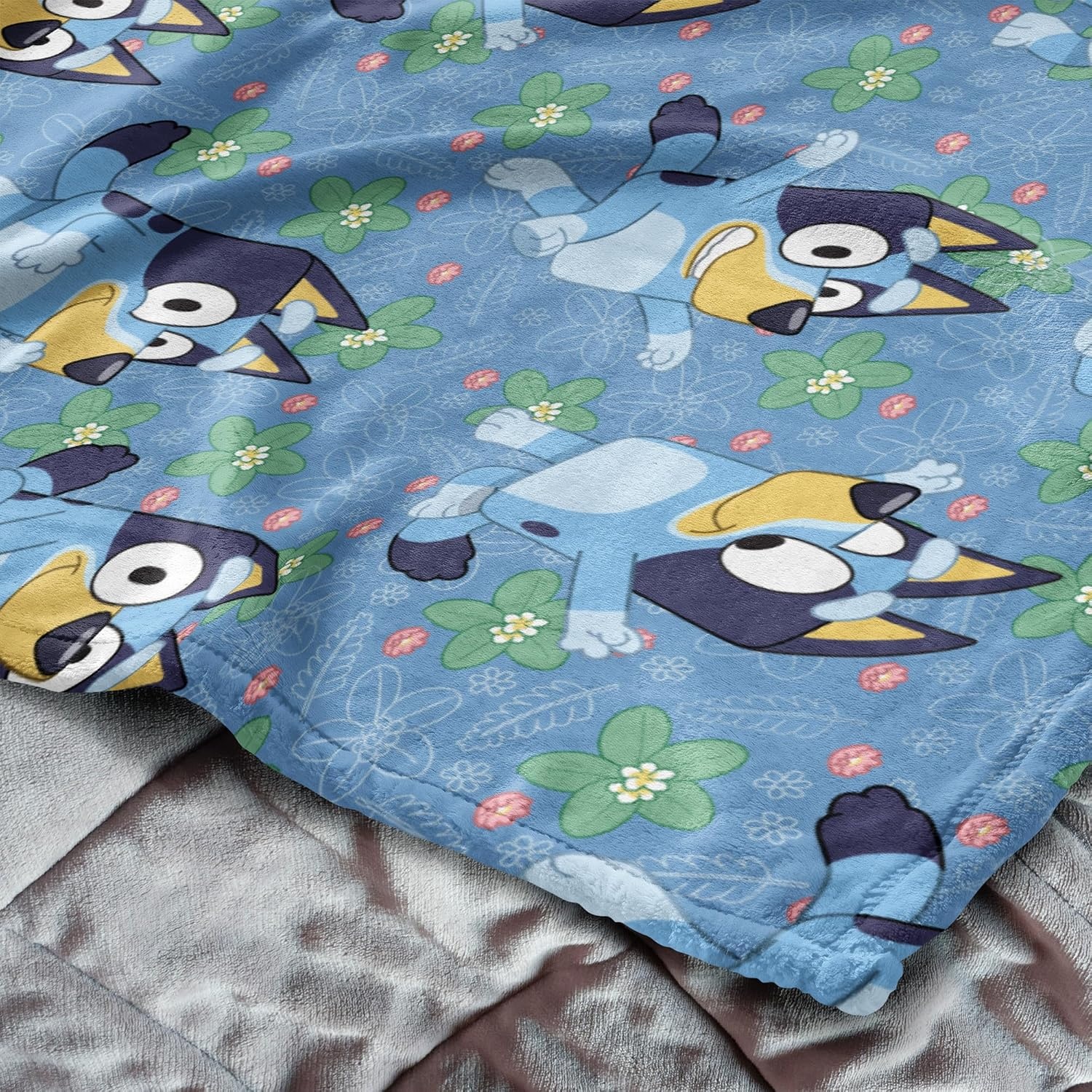 image:imageNorthwest Bluey Bunny Pup Throw Blanket Oversized Silk Touch Throw UltraSoft Lightweight Fleece Dcor 50 x 70 inchesBluey Time to Frolic
