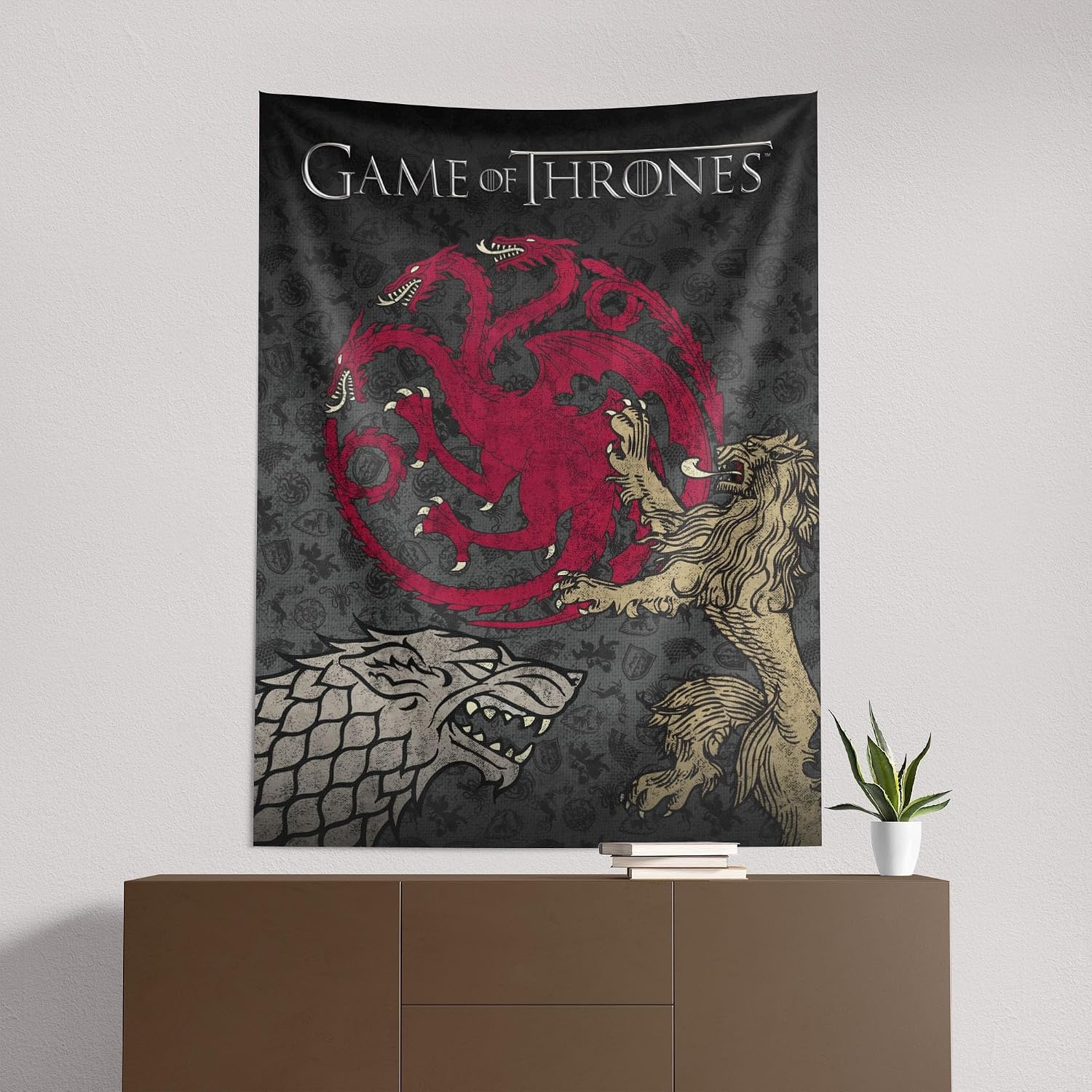 image:imageNorthwest Bluey Happy Explorers Wall Hanging Tapestry Nursery Playroom Decor Lightweight Washable Fade Resistant 40x57 inchesGame of Thrones Snarling Sigils